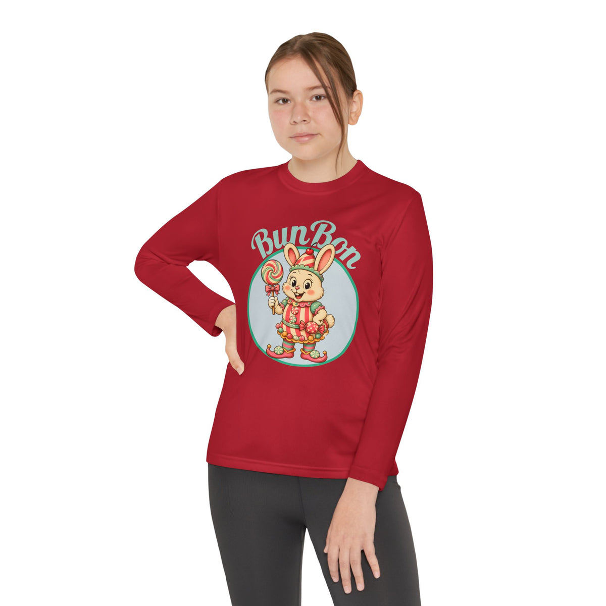 Retro BunBon Bunny Youth Long Sleeve Tee