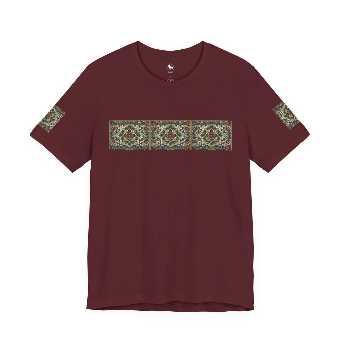 Ornate Floral Pattern Graphic Tee