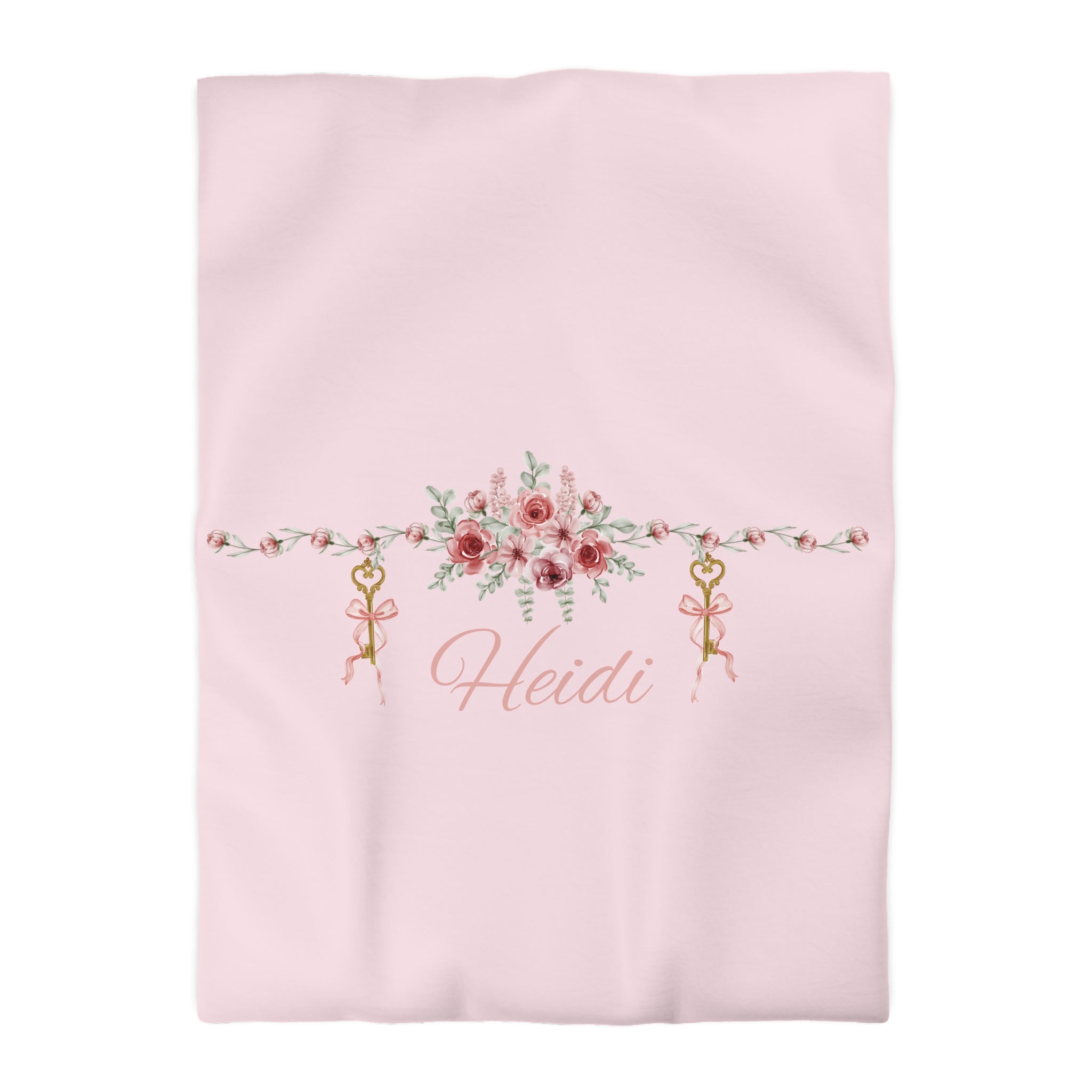 Floral Key Bouquet Duvet Cover