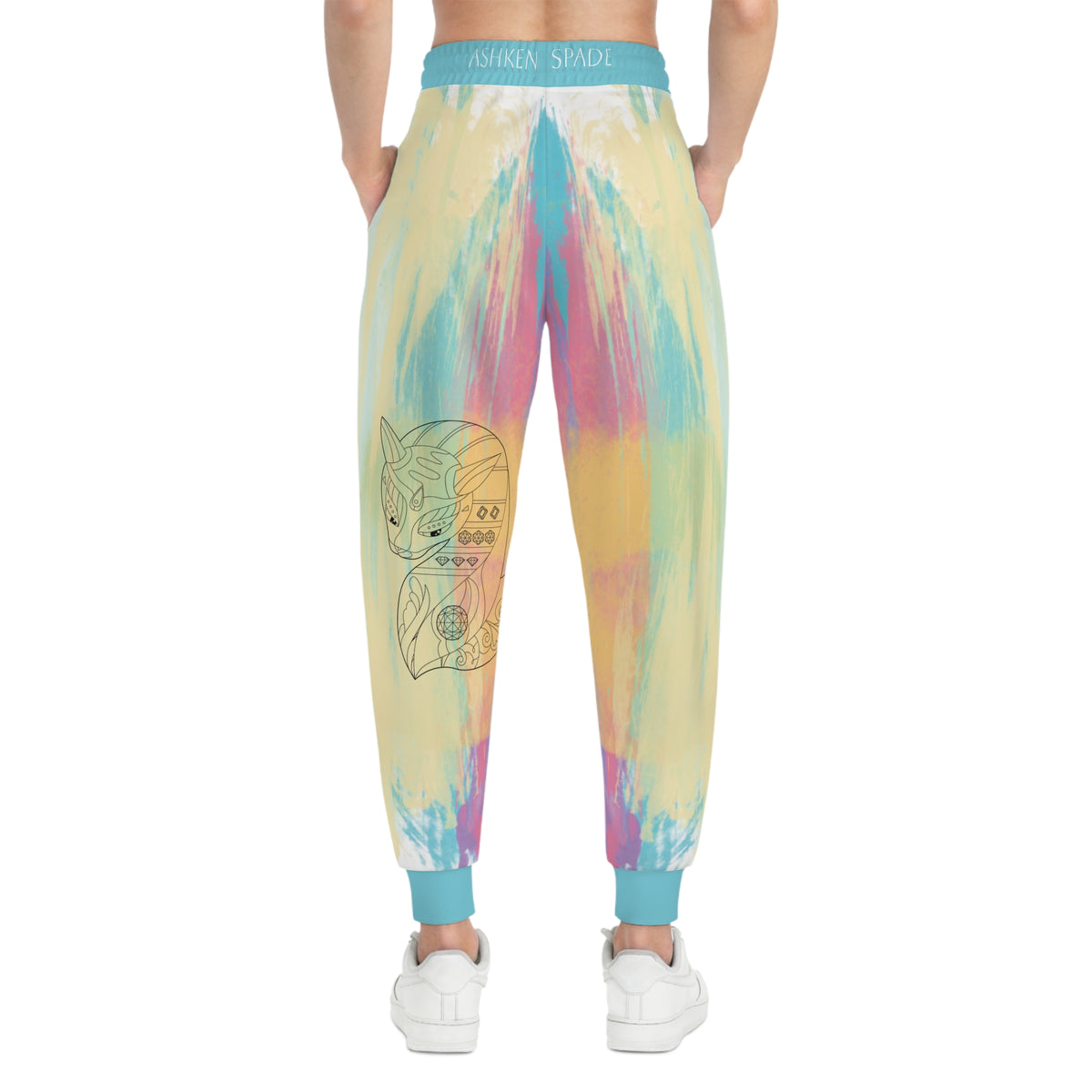 Watercolor Pattern Athletic Pants