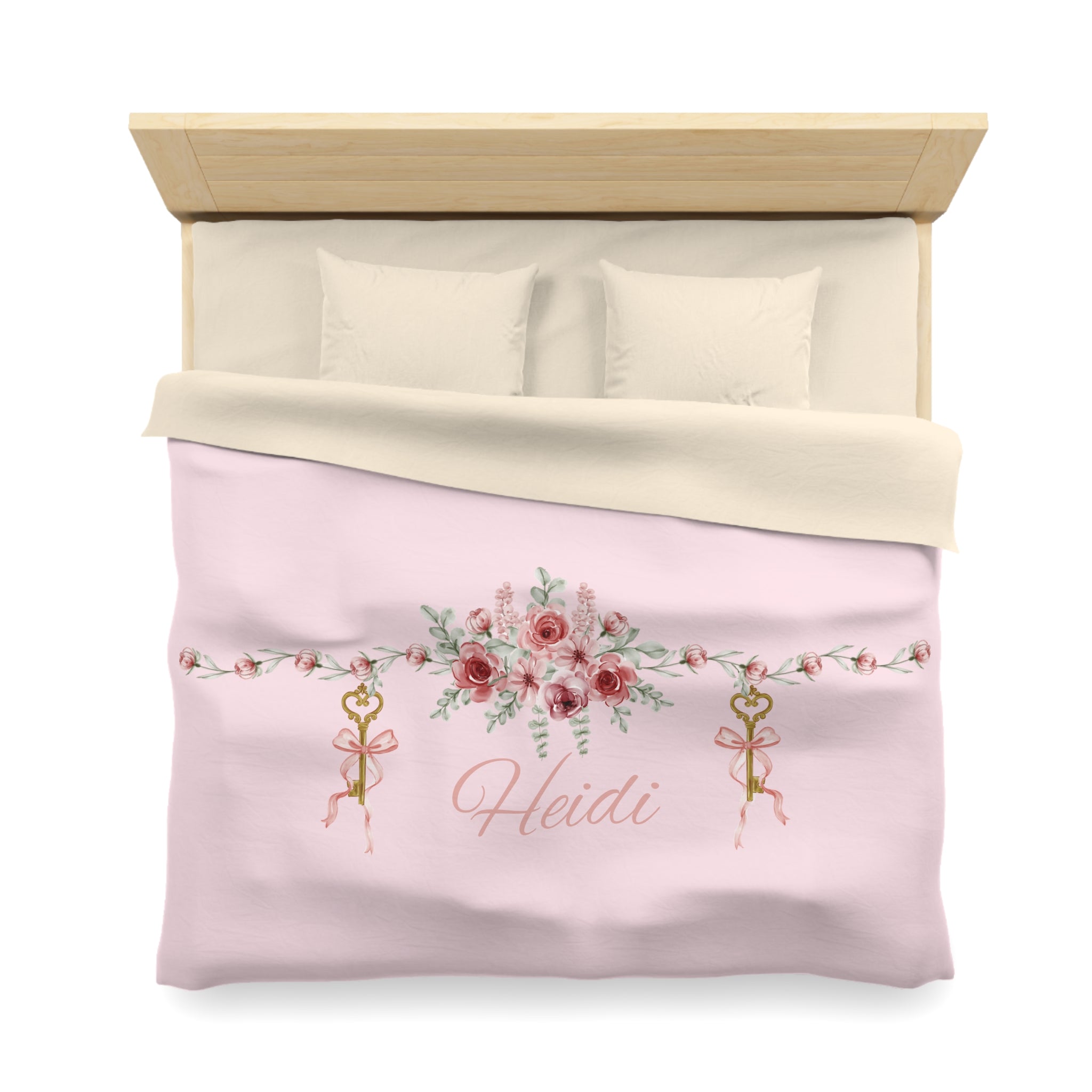 Floral Key Bouquet Duvet Cover