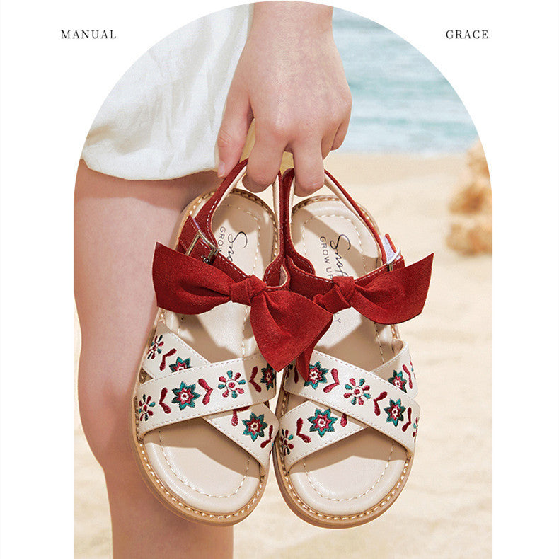 Children's Floral Sandals