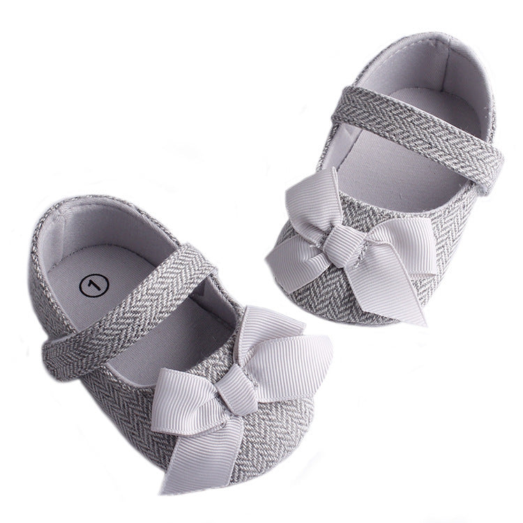 Herringbone Non-slip Retro Baby Shoes