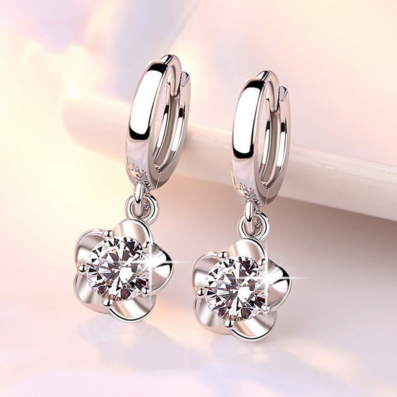 Plum Blossom Ear Buckle Temperament Earrings Women
