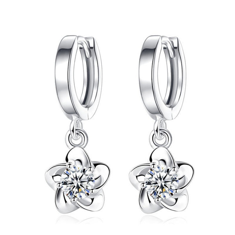 Plum Blossom Ear Buckle Temperament Earrings Women