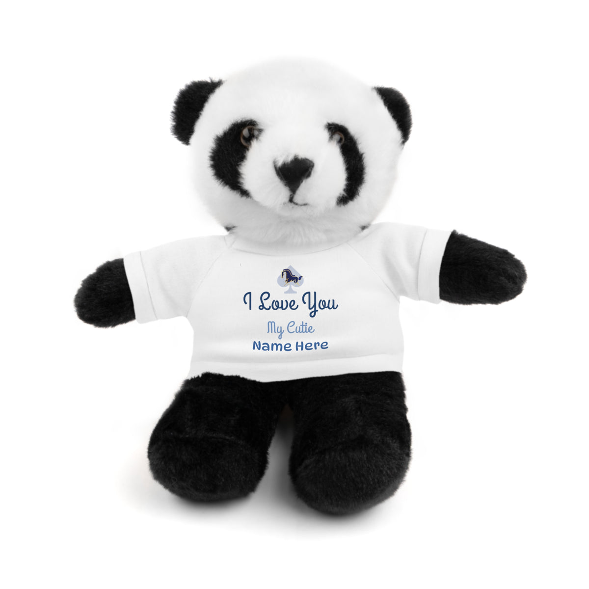 Custom Stuffed Animal with “I Love You” Tee