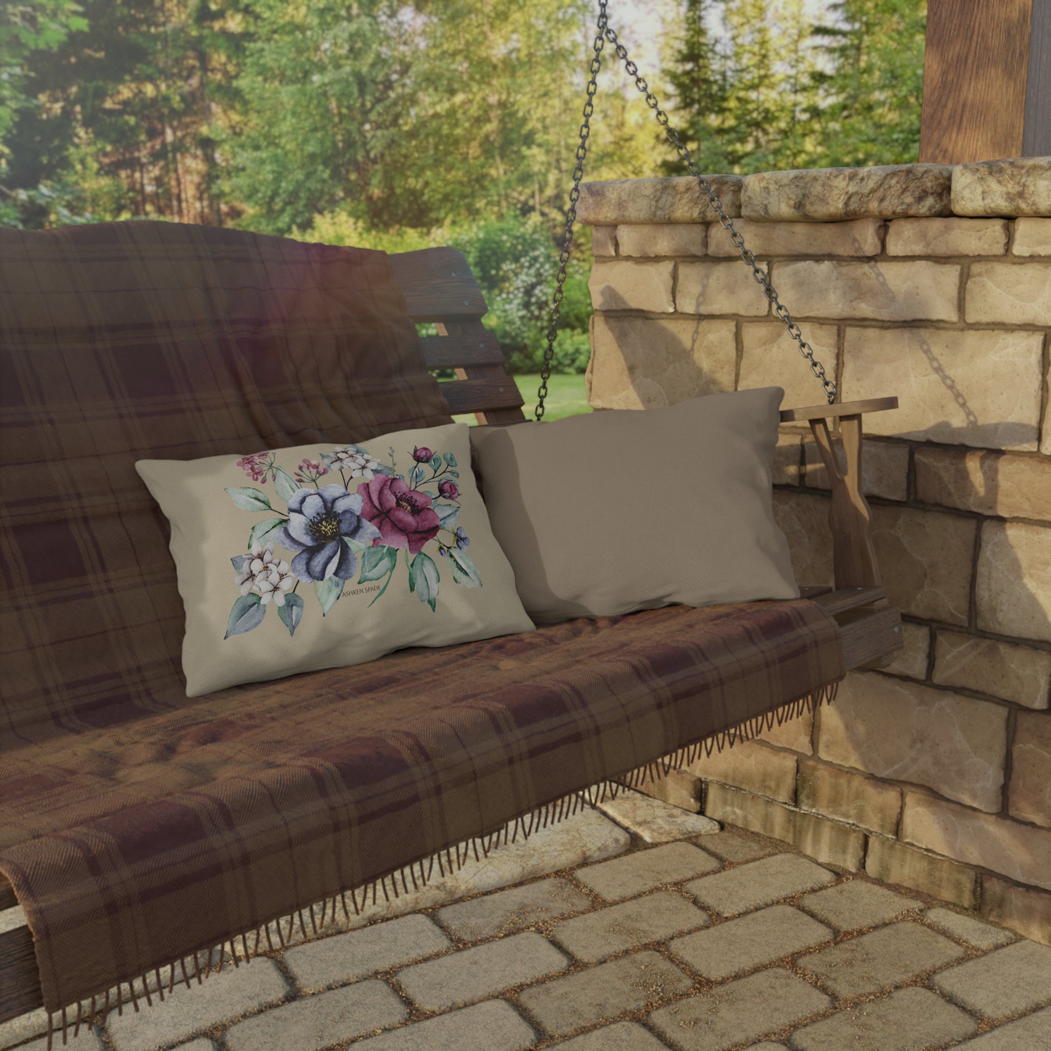 Copy of Gray Cushion With Flower