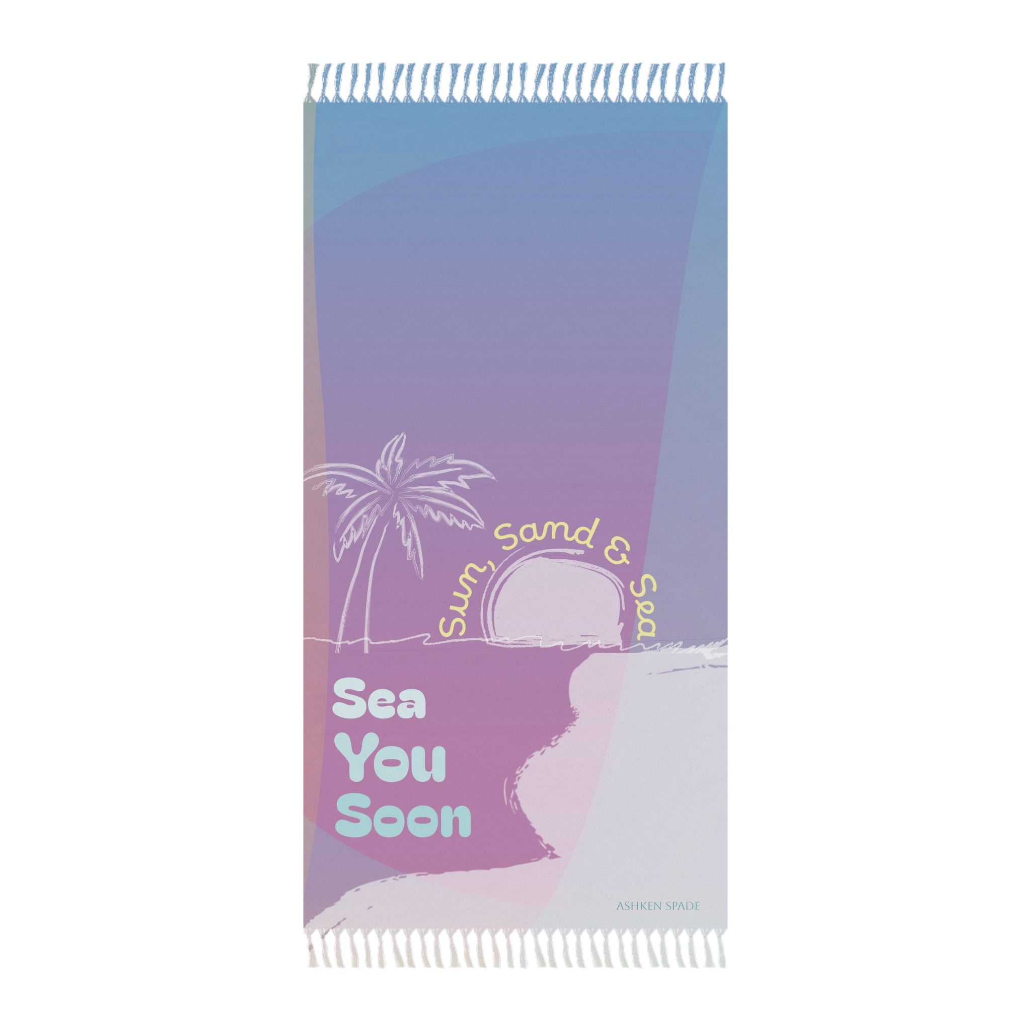 Sea You Soon Beach Towel