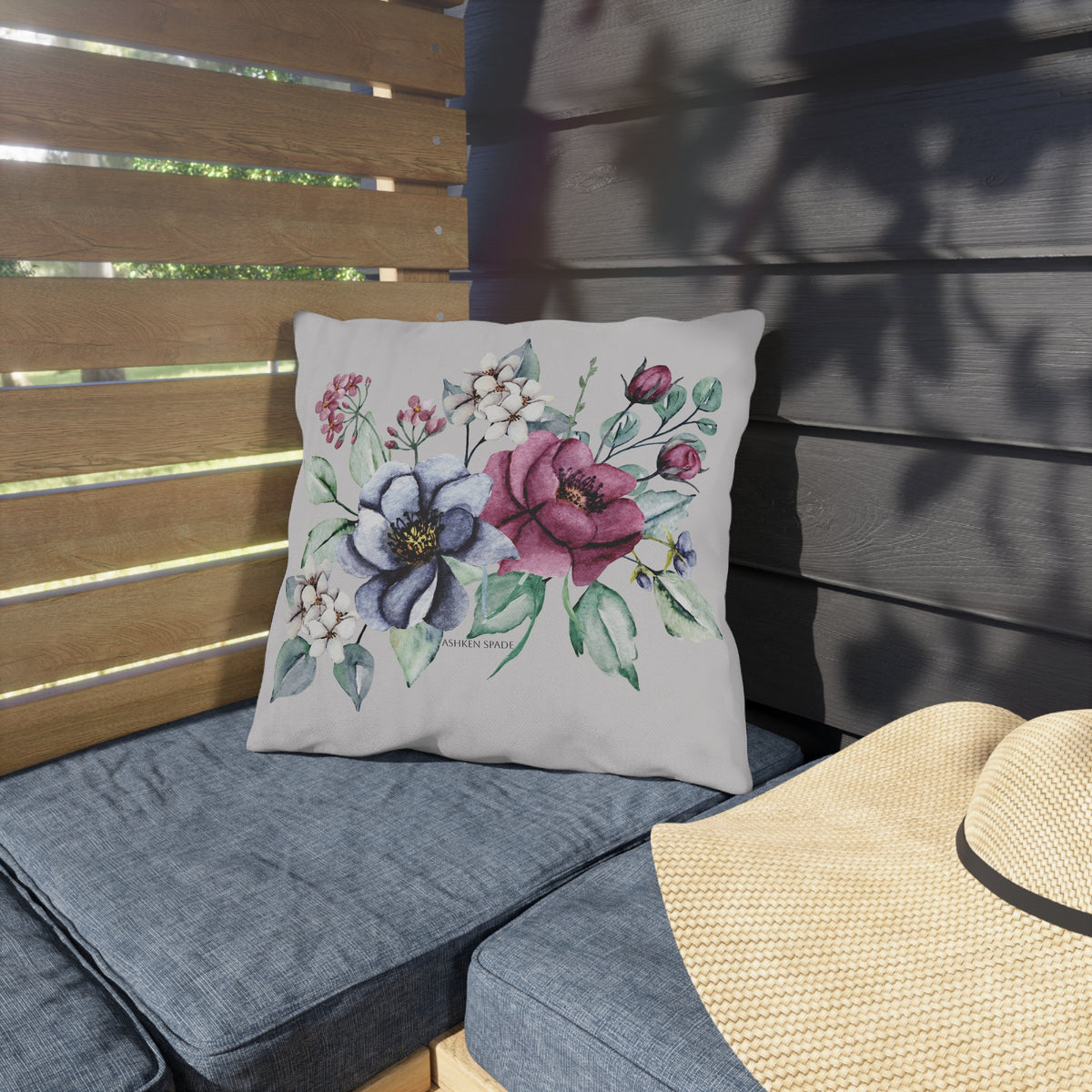 Gray Bloom Cushion