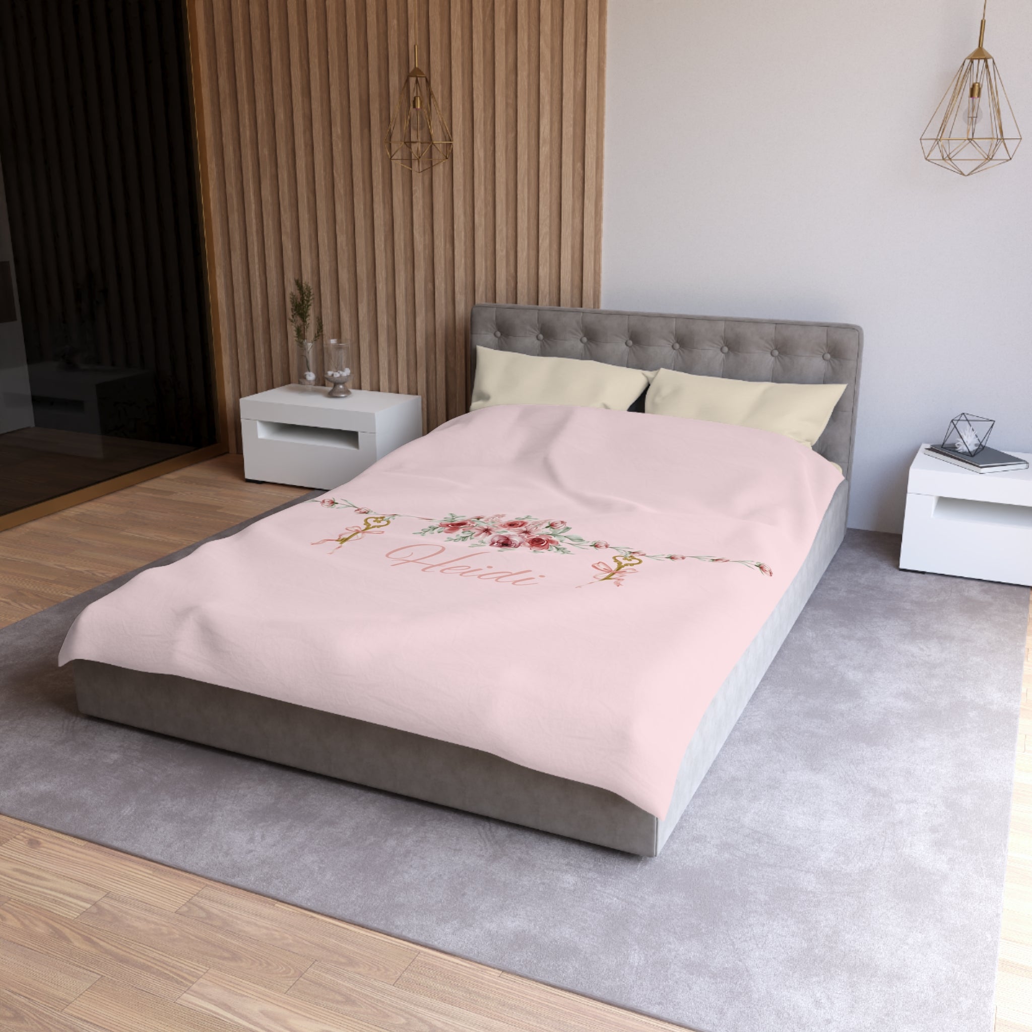 Floral Key Bouquet Duvet Cover