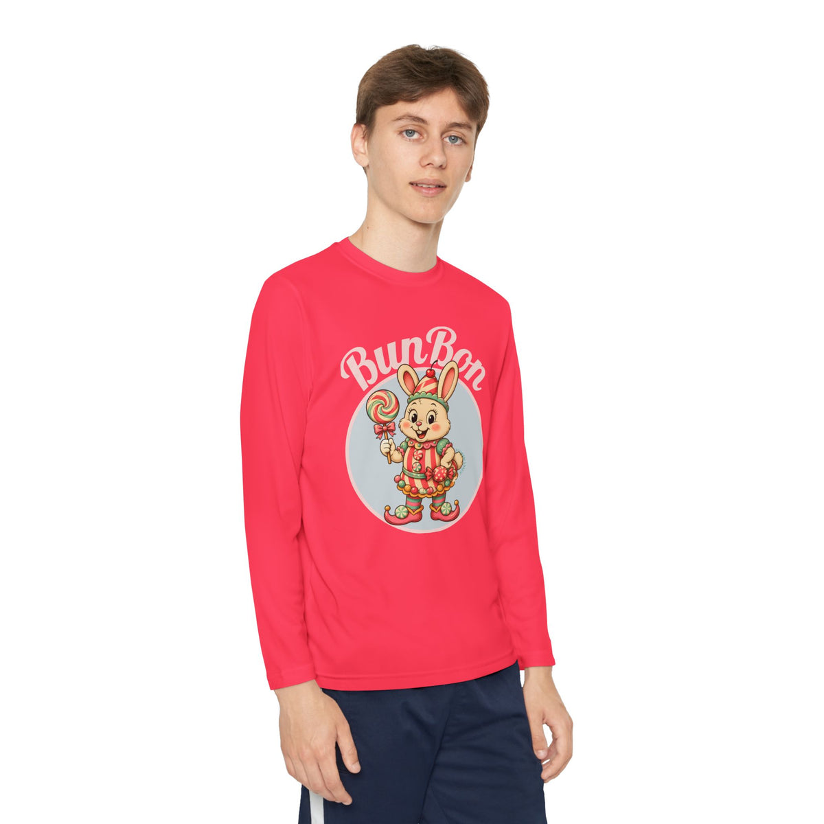 Retro BunBon Bunny Youth Long Sleeve Tee