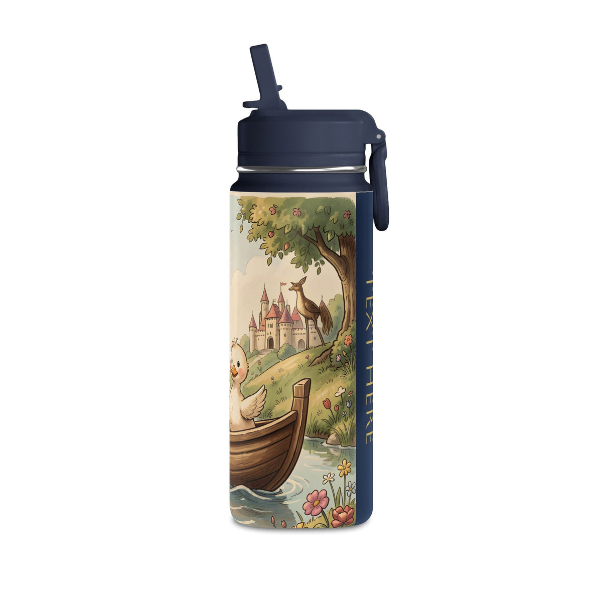 Duck Couple Mini Water Bottle(20oz)