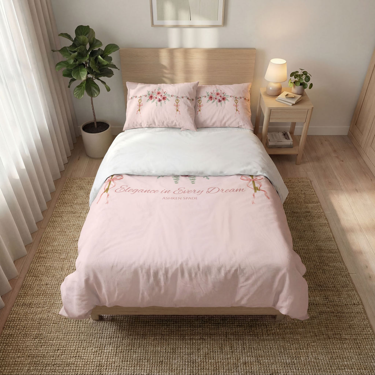 Floral Pink Quilt Cover Set