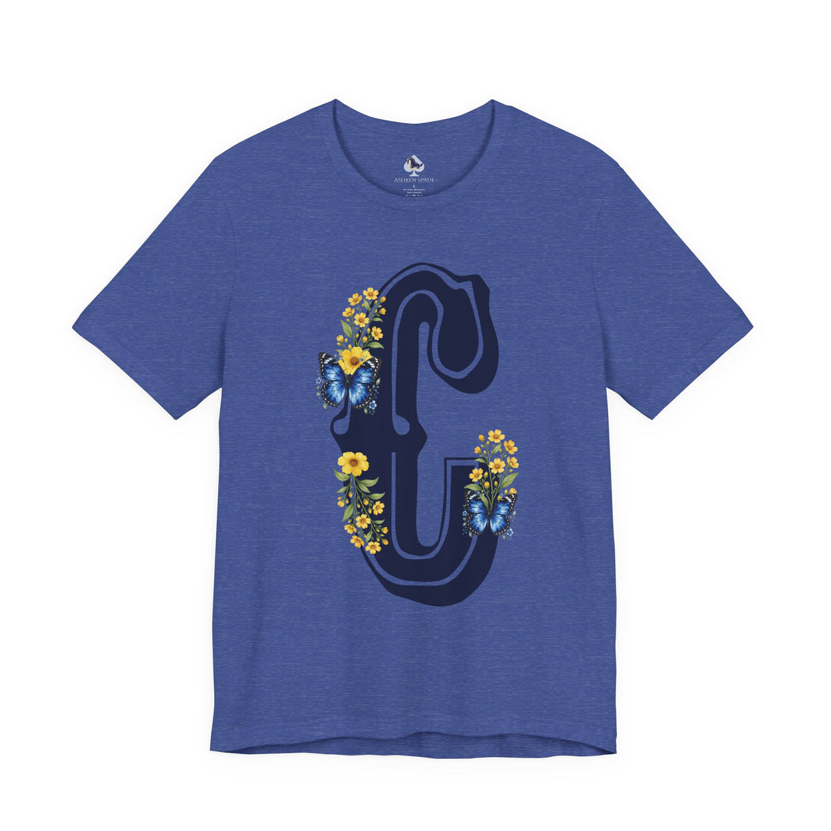 Floral Letter C Monogram T-Shirt