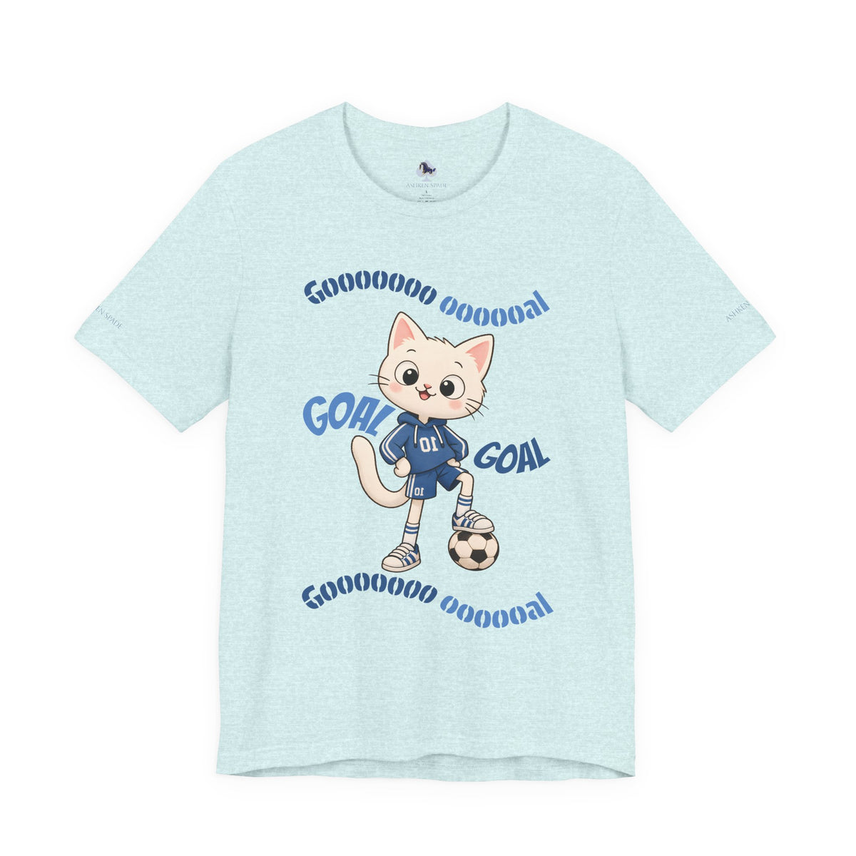 Soccer Cat T-Shirt Kids & Youth Soccer Tee (Custom Name)