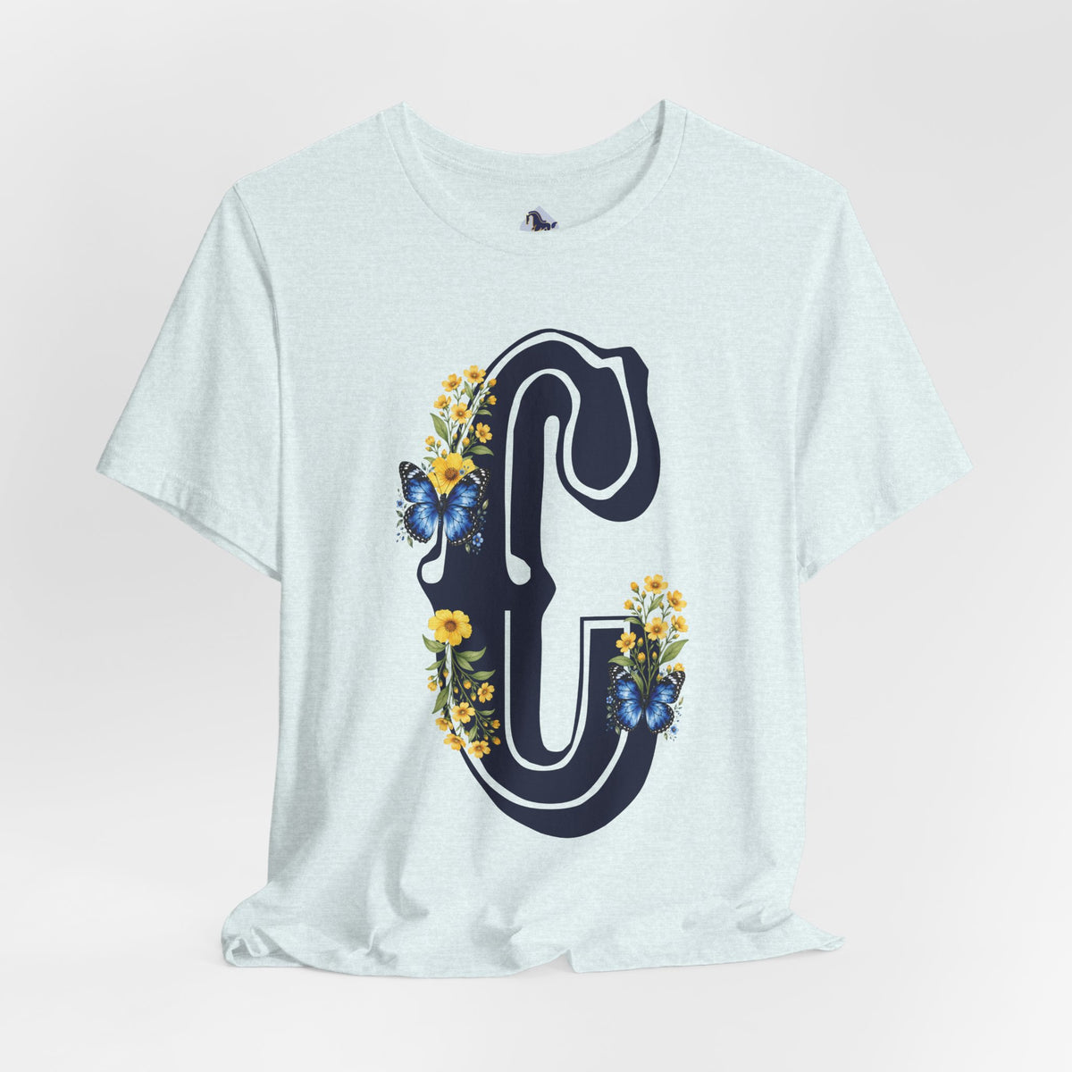 Floral Letter C Monogram T-Shirt