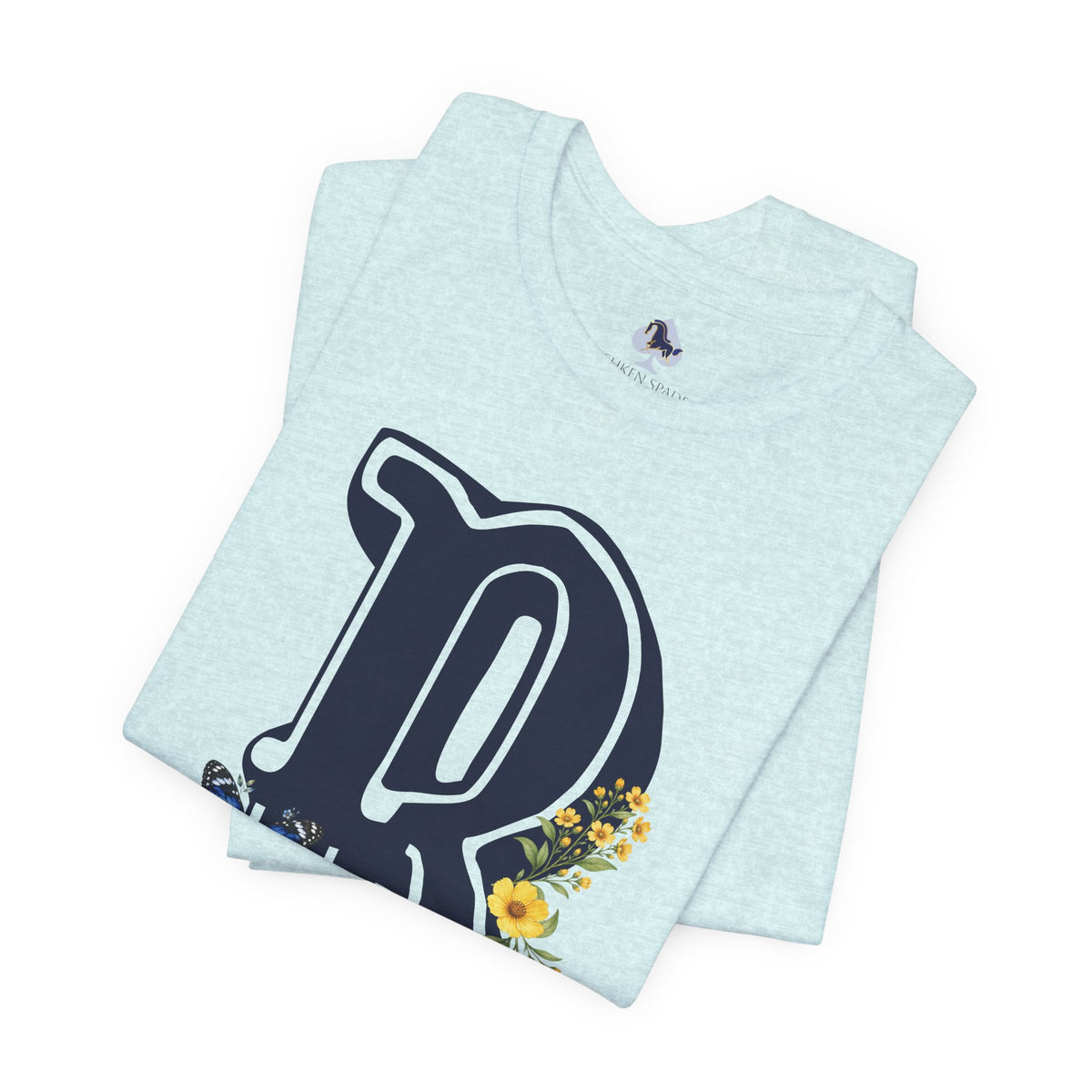 Floral Letter B Monogram T-Shirt