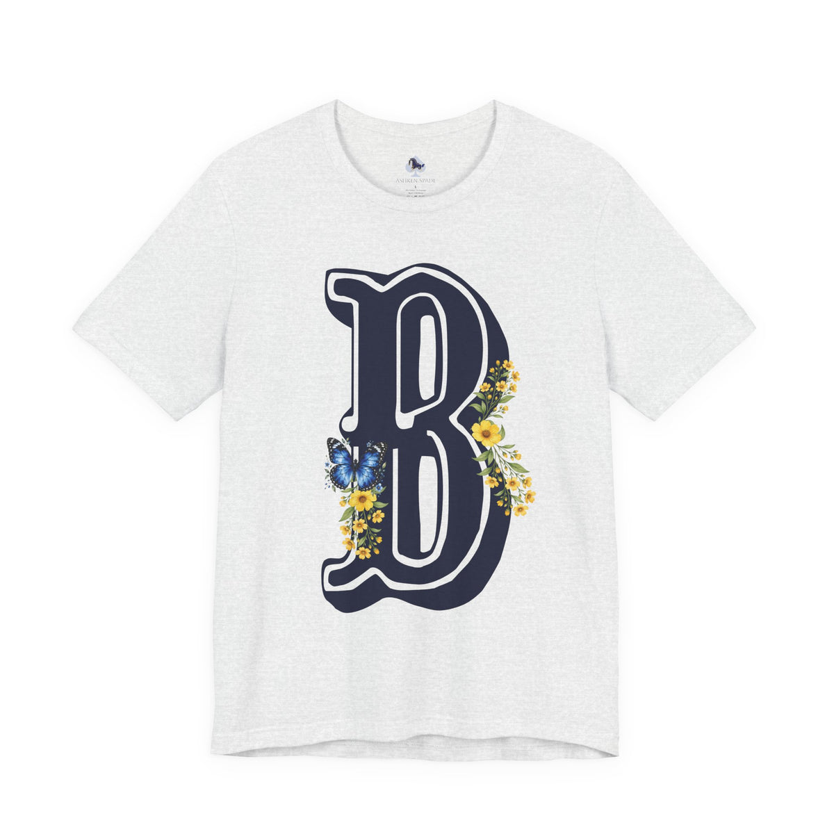 Floral Letter B Monogram T-Shirt