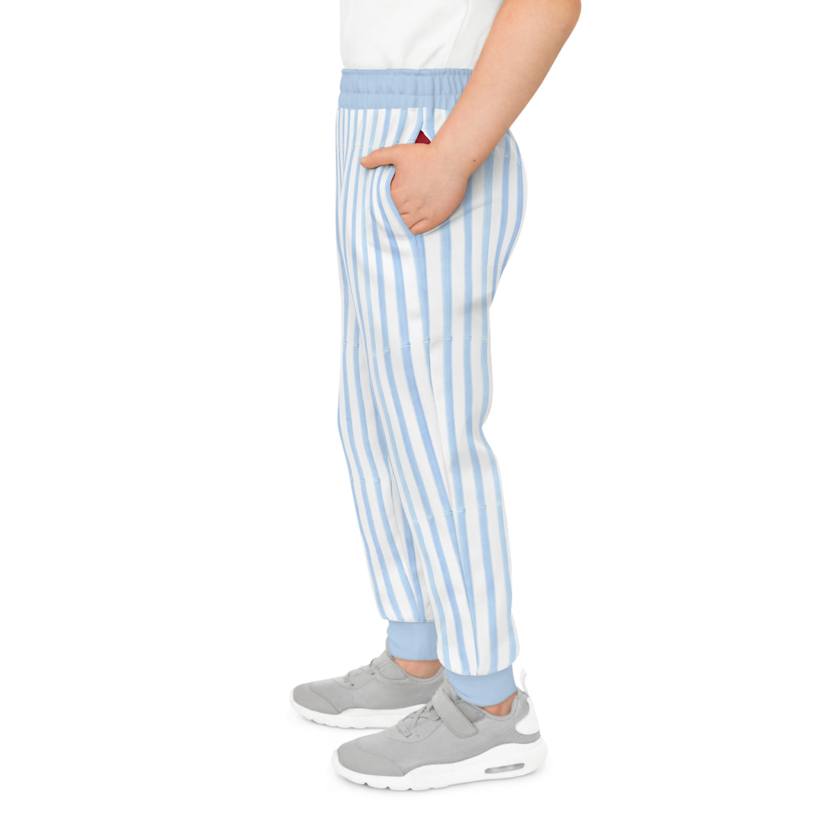 Ashkin Spady Blue and White Striped Youth Joggers