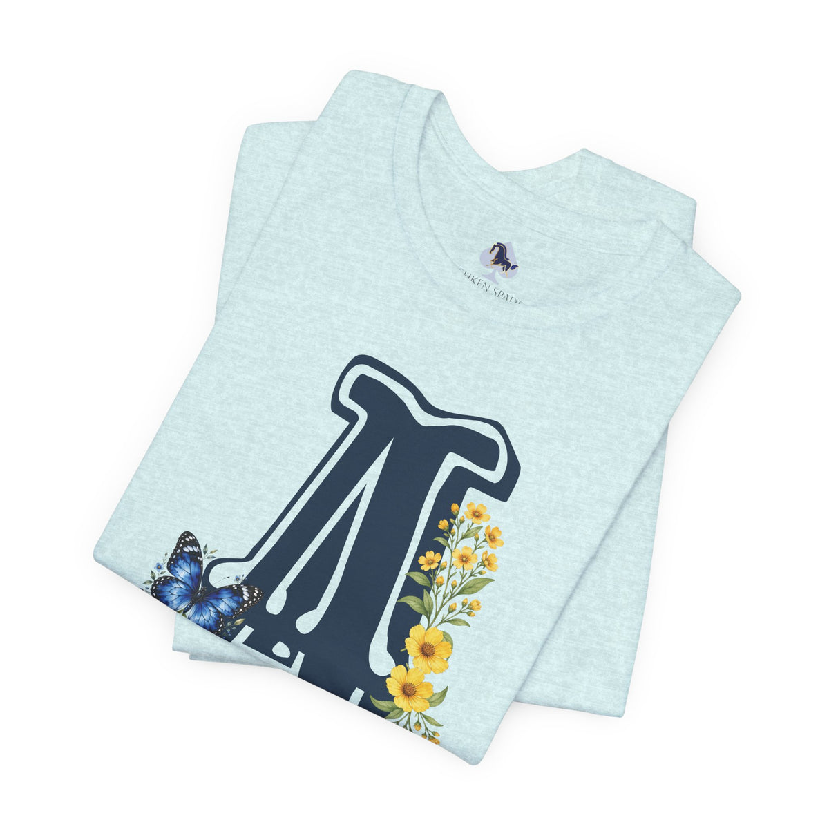 Floral Letter A Graphic T-Shirt