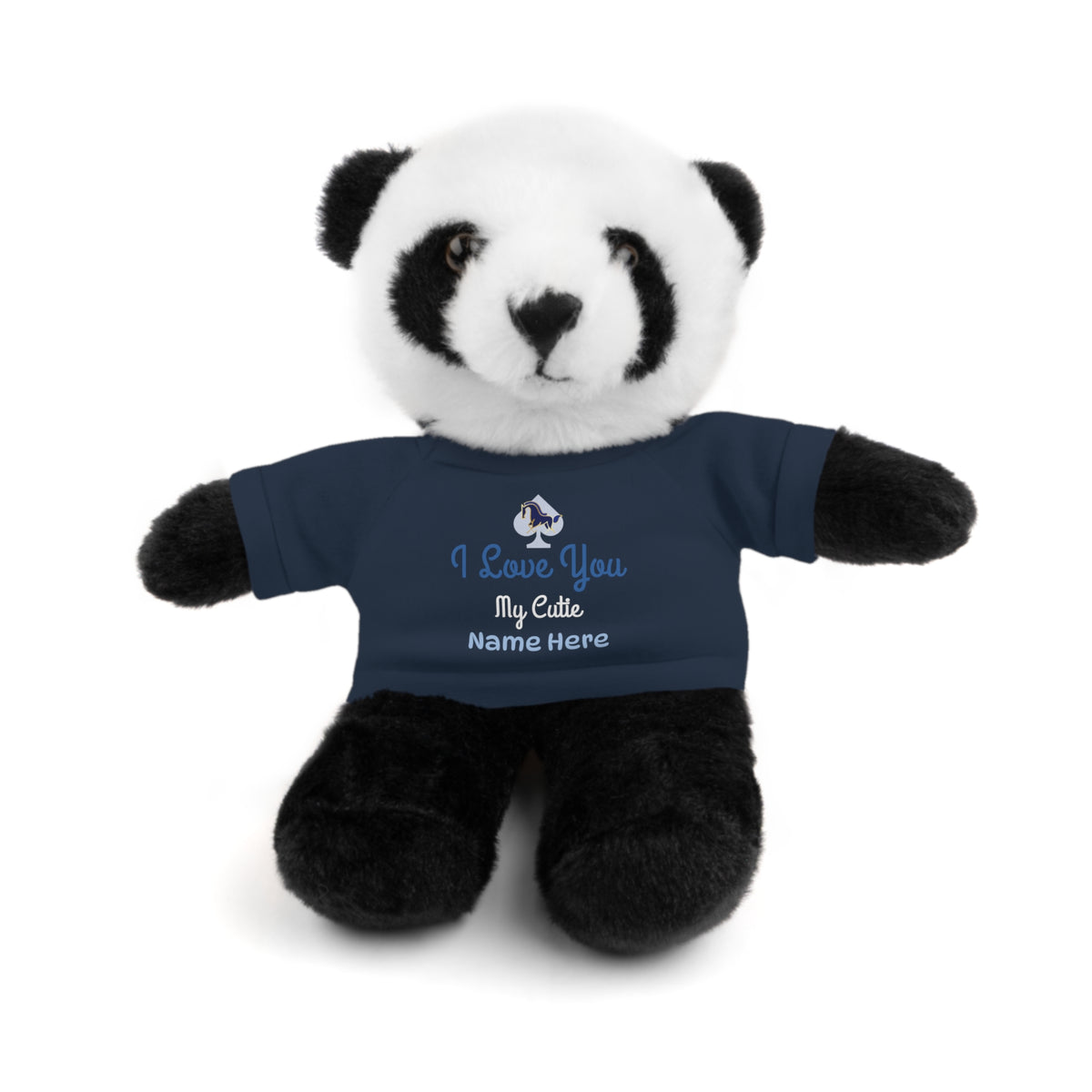 Custom Stuffed Animal with “I Love You” Tee