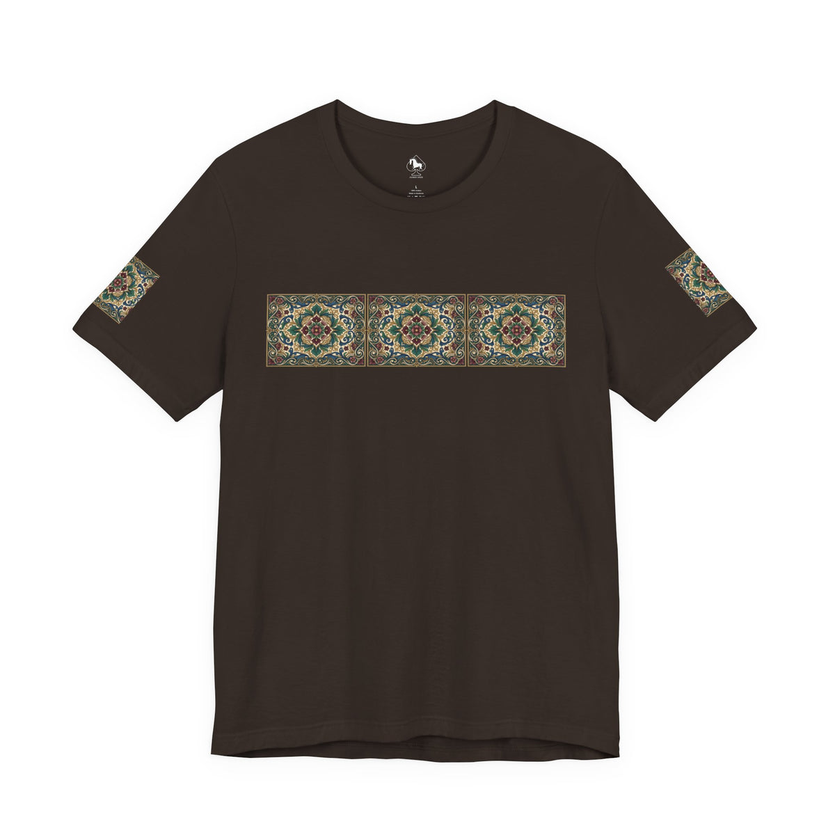 Ornate Floral Pattern Graphic Tee