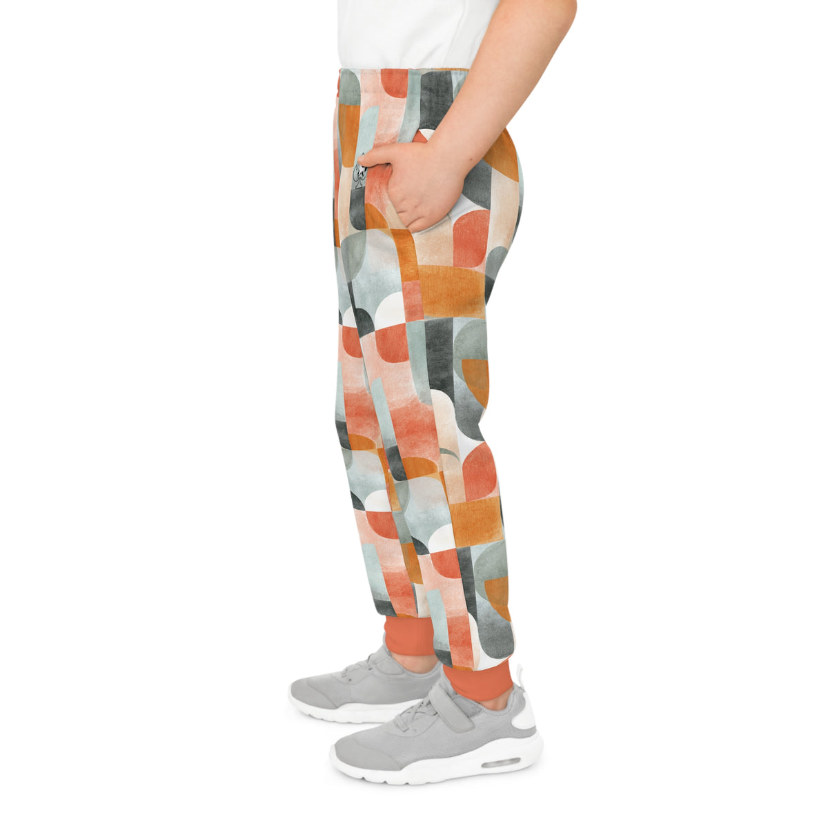 Retro Watercolor Shape Joggers