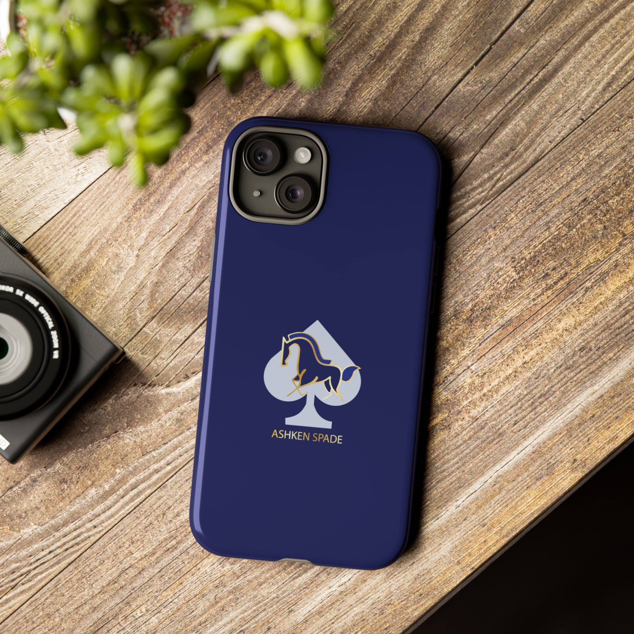Navy Blue Ashken Spade Logo Phone Case