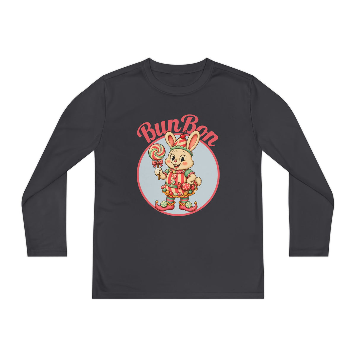 Retro BunBon Bunny Youth Long Sleeve Tee