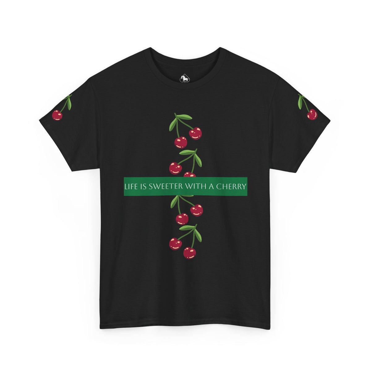 "Life Is Sweeter With A Cherry" Casual T‑Shirt