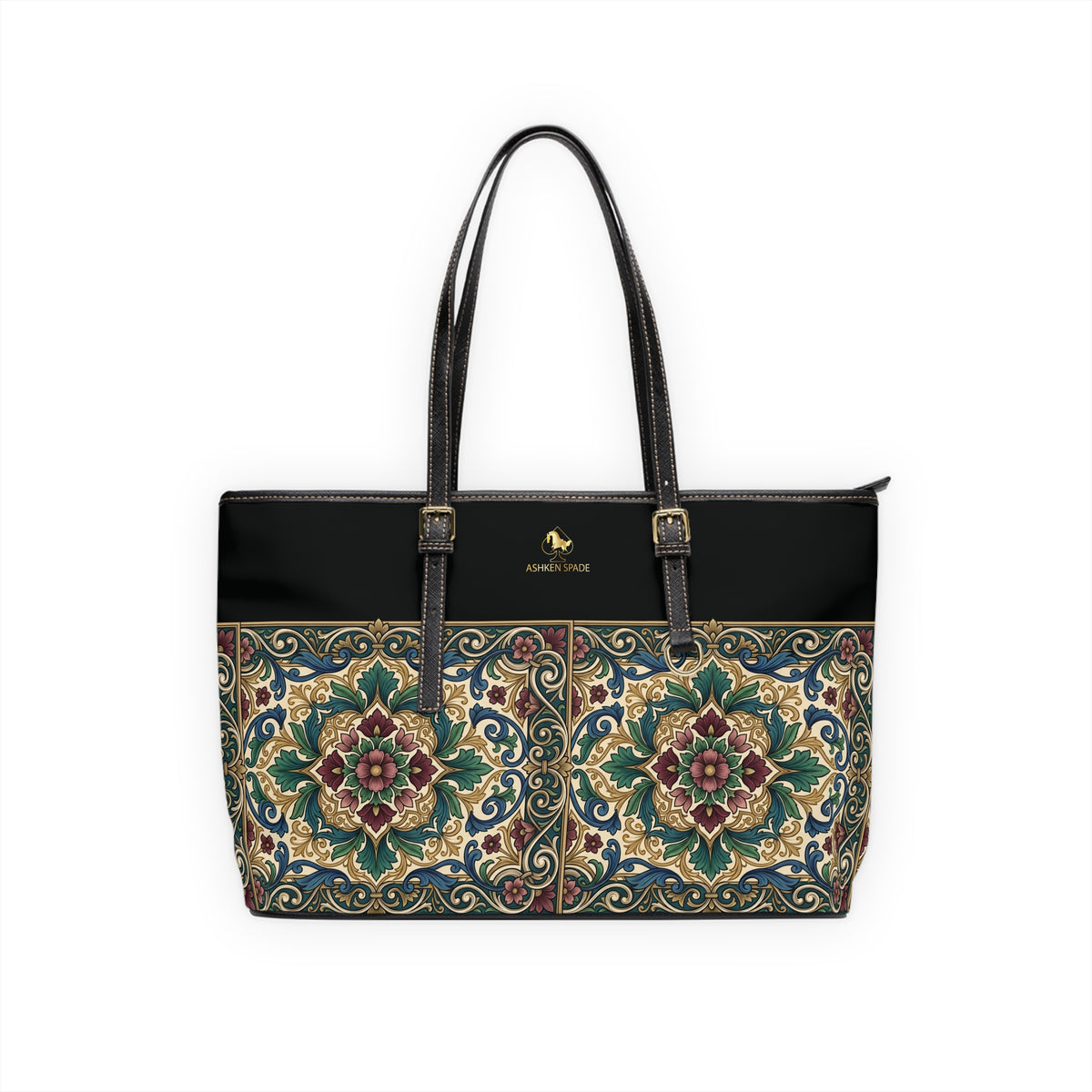 Floral Tile Tote