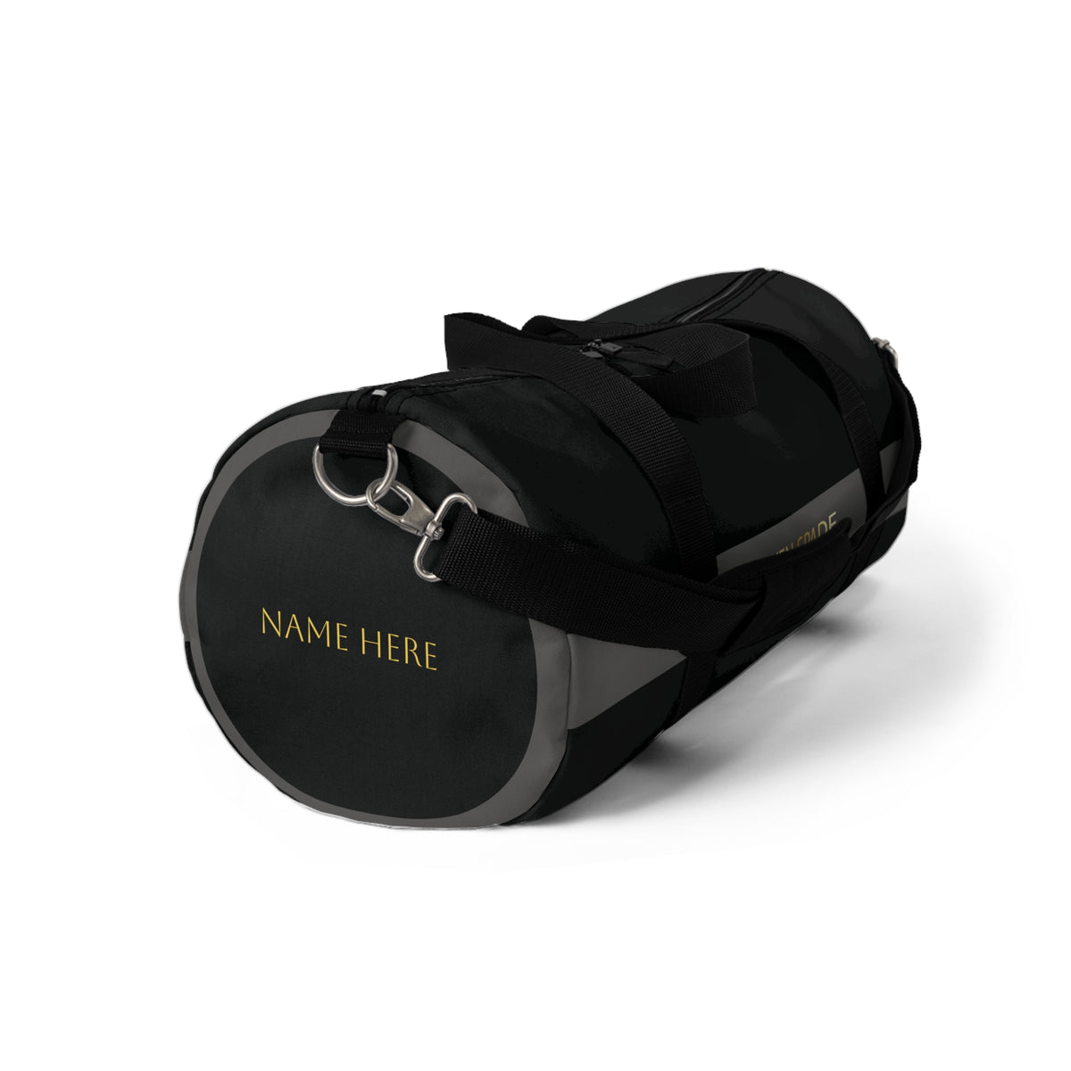 Personalized Black Duffel Bag