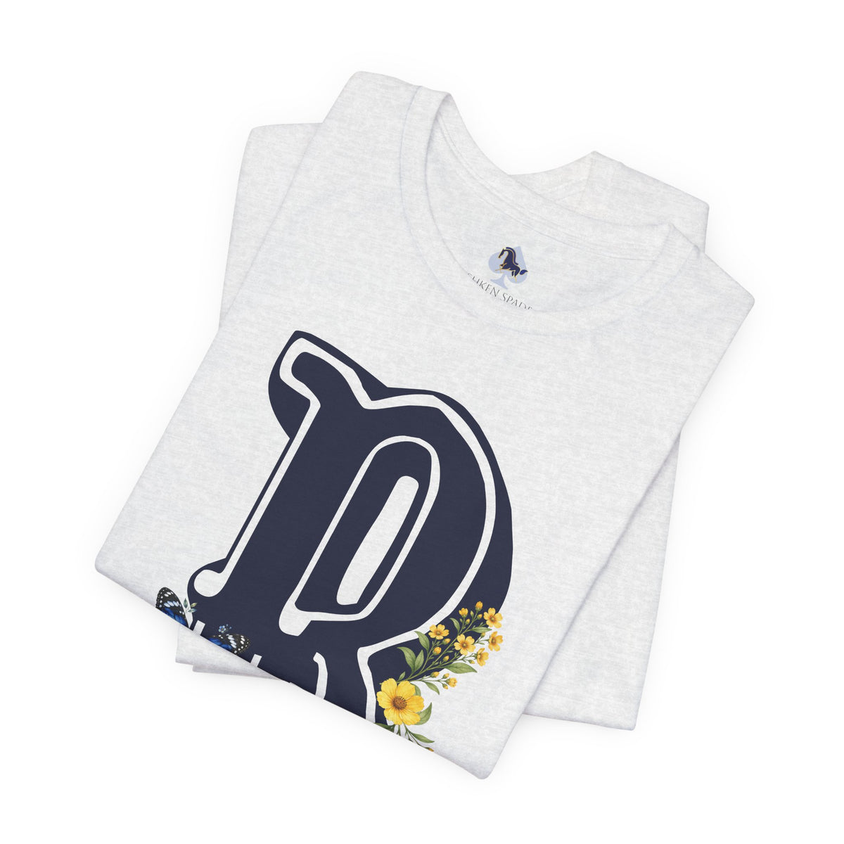 Floral Letter B Monogram T-Shirt
