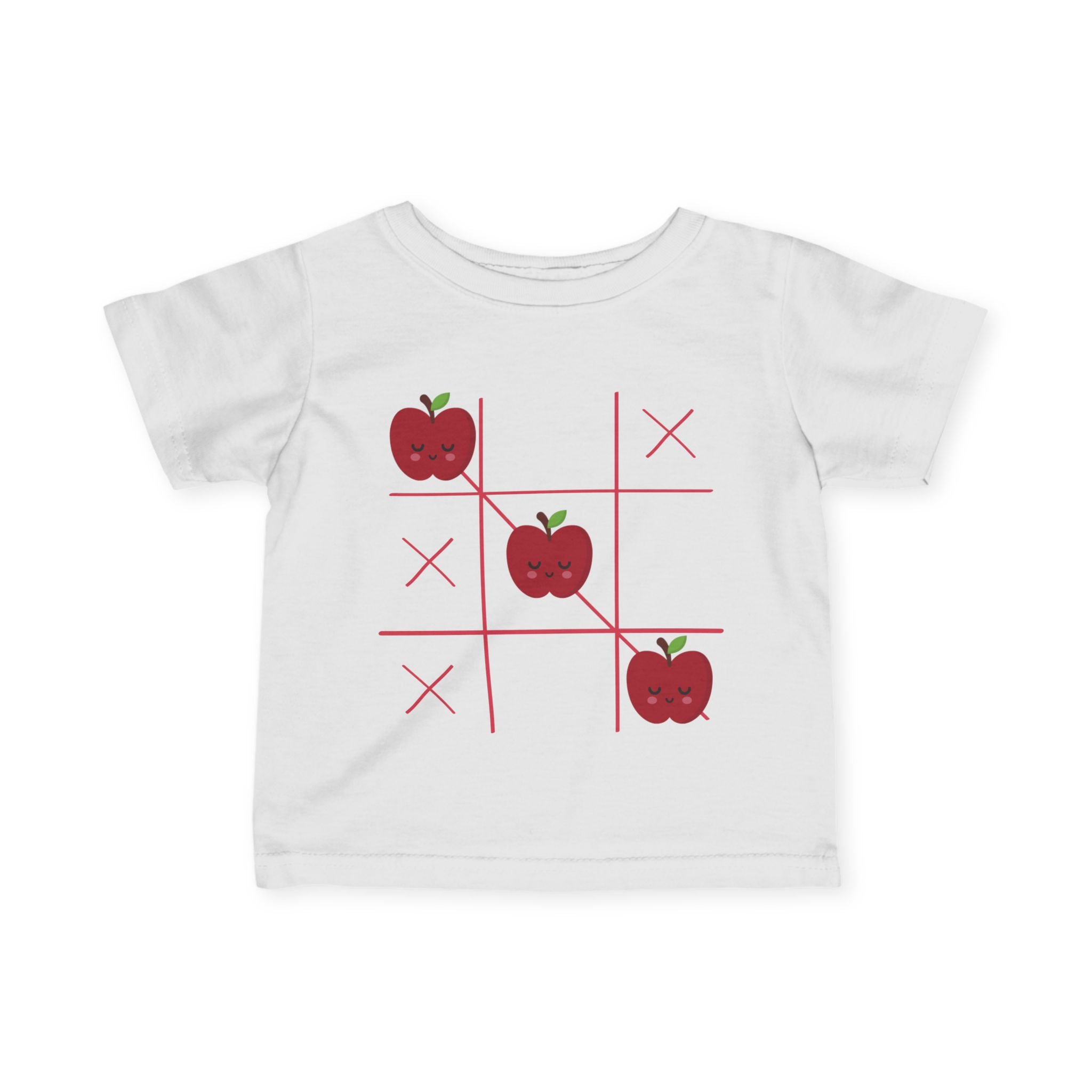 Apple Tic-Tac-Toe Baby T-Shirt