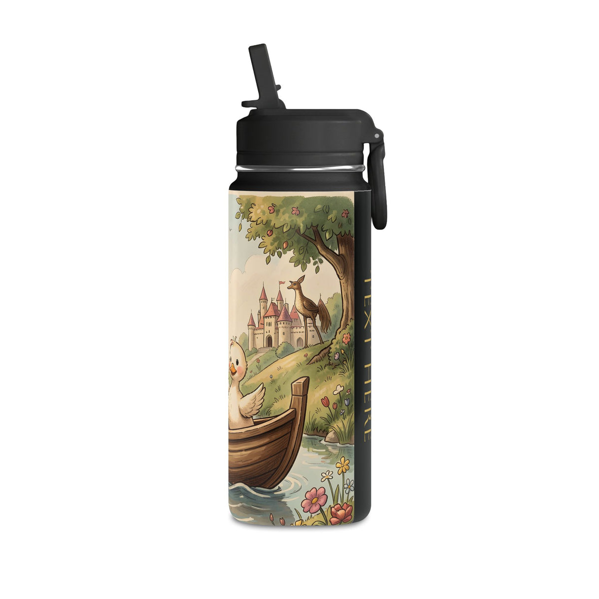 Duck Couple Mini Water Bottle(20oz)