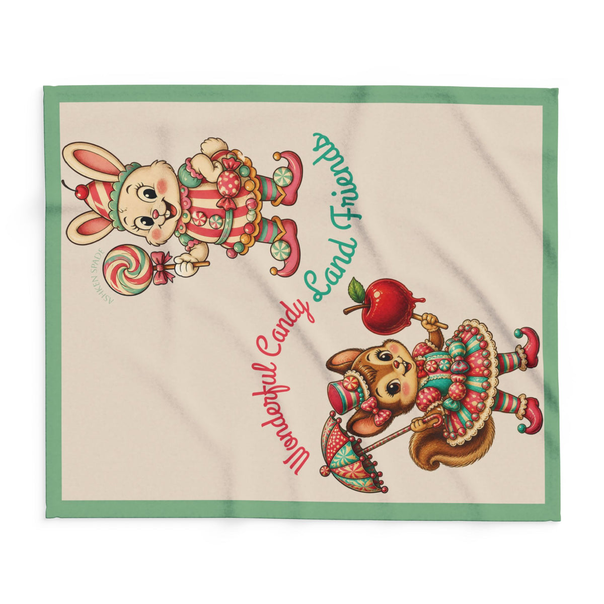 Wonderful Candy Land Friends Fleece Blanket