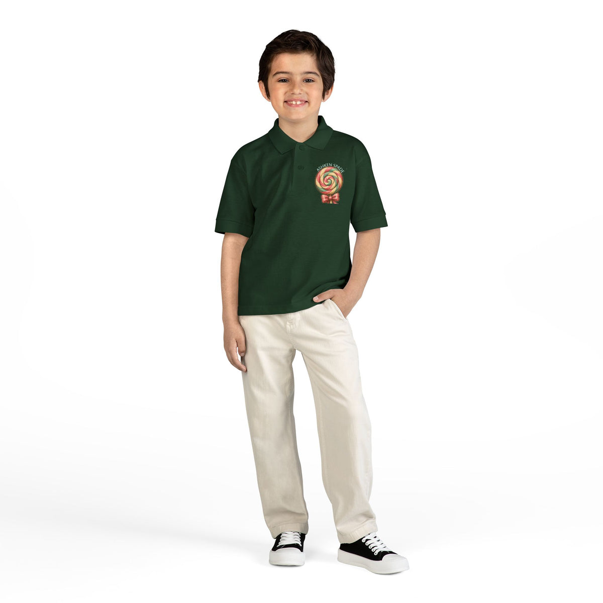 Kids Polo — Cute LolliSquirrel & BunBon with Custom Name