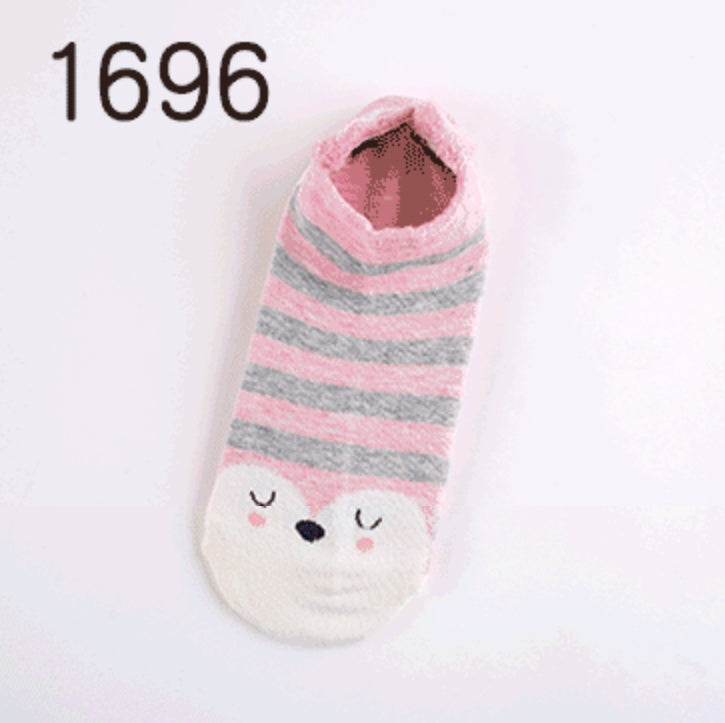 Cute Animals Cotton Short Socks Socks