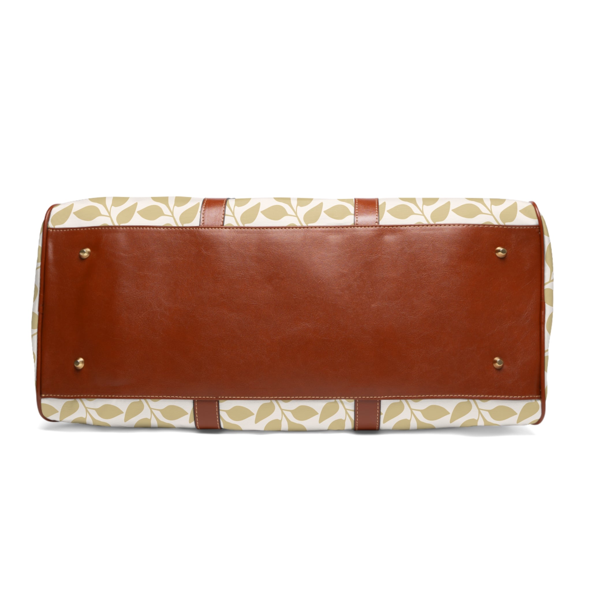 Travel Duffel with Leaf Background