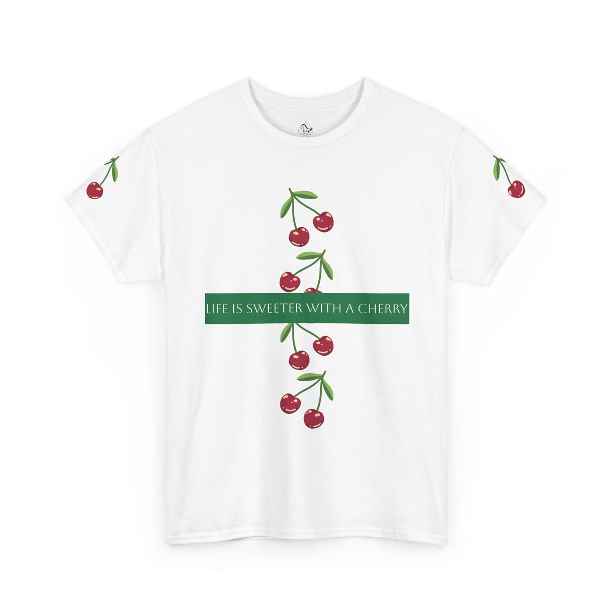 "Life Is Sweeter With A Cherry" Casual T‑Shirt