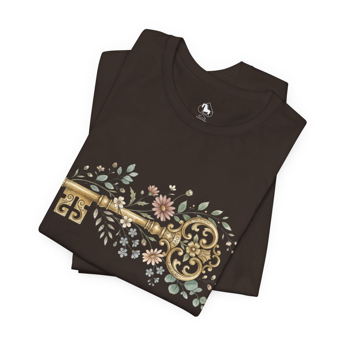 Vintage Floral Key T-Shirt