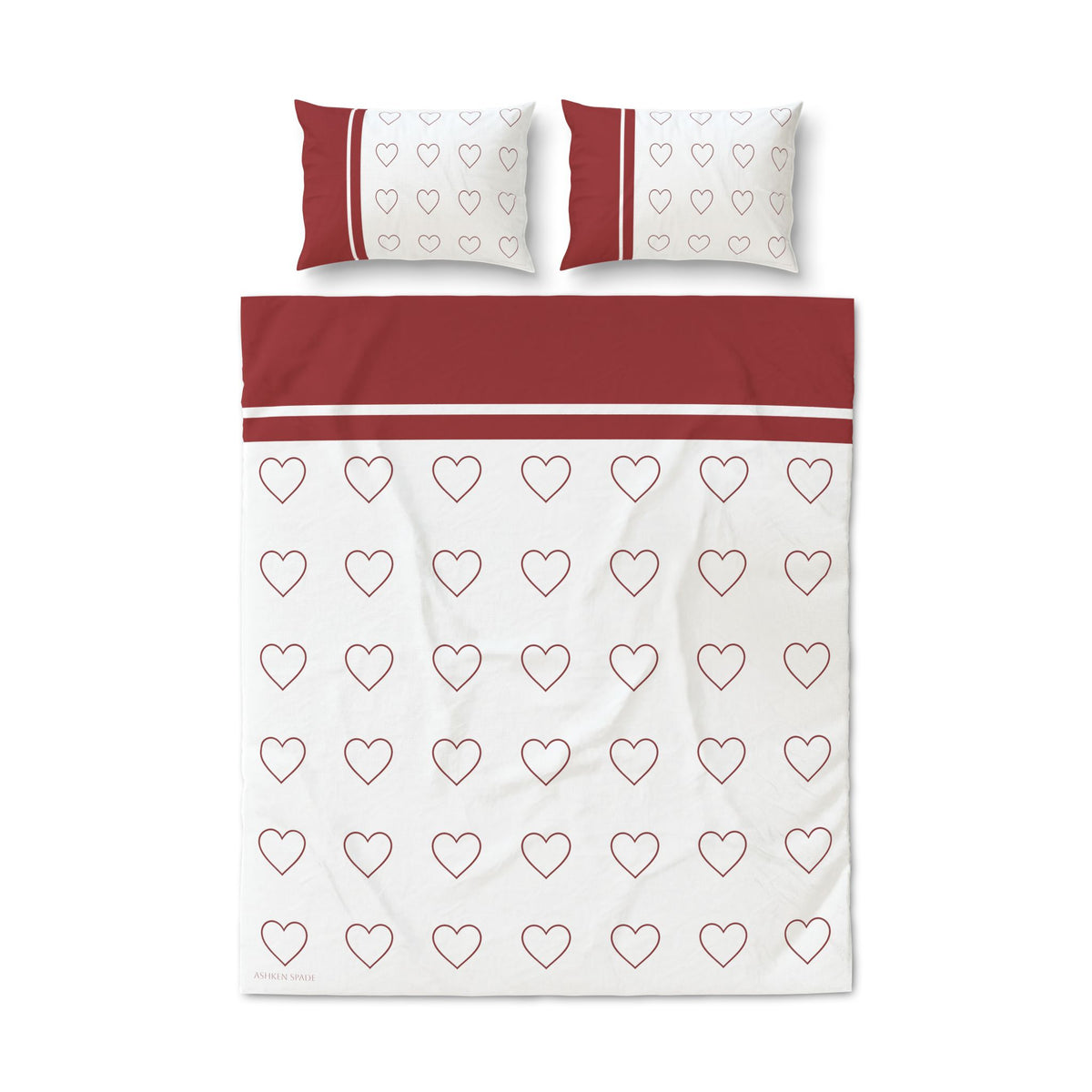 Romantic Heart Pattern Quilt Cover Set