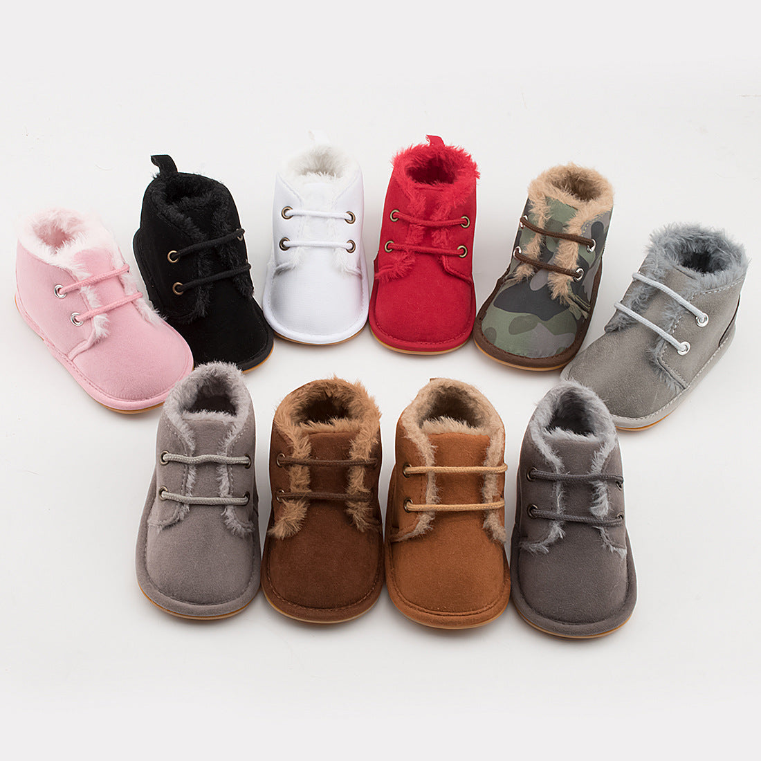 Cozy Velvet Baby Shoes – Warm & Non-Slip