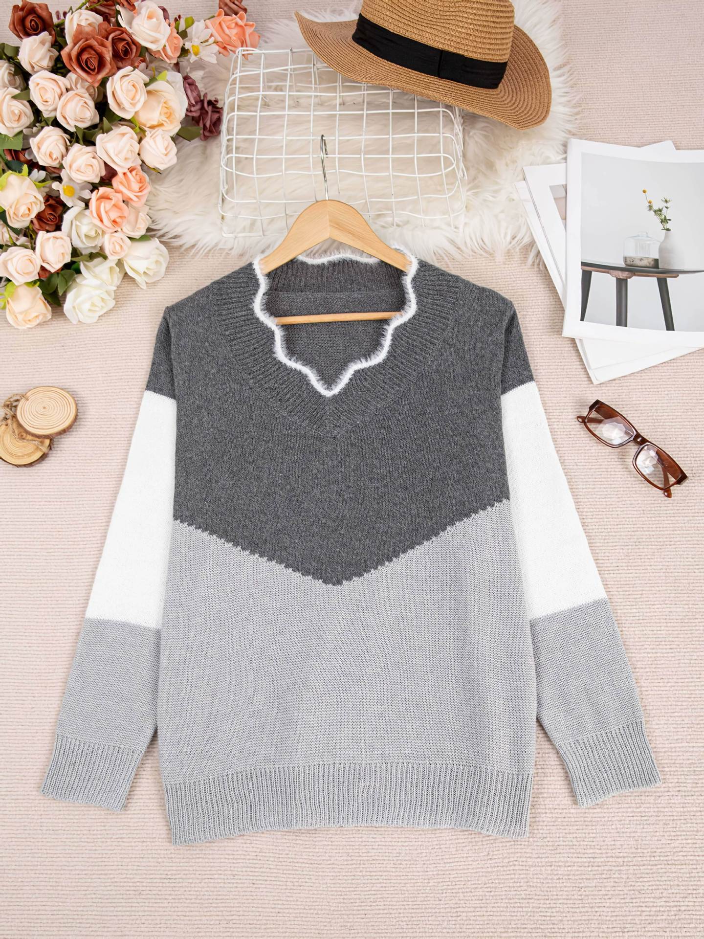 Soft Plus Size Woman Sweater