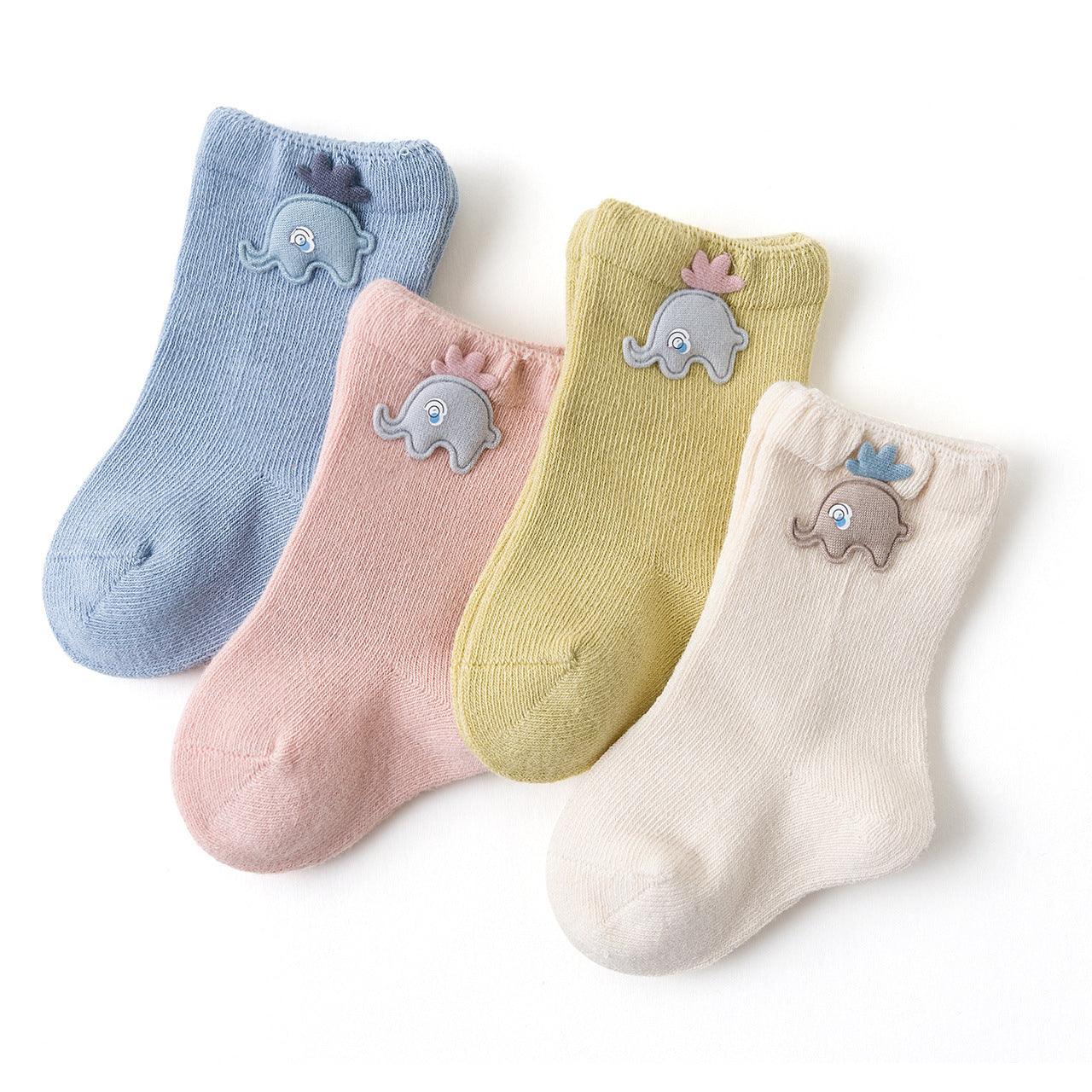 Cartoon Baby Elephant Socks