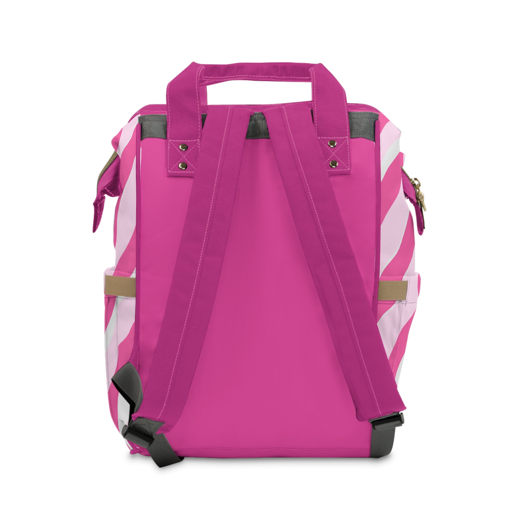 Pink Unicorn Diaper Backpack – Multifunctional Baby Changing Bag with Spade Logo