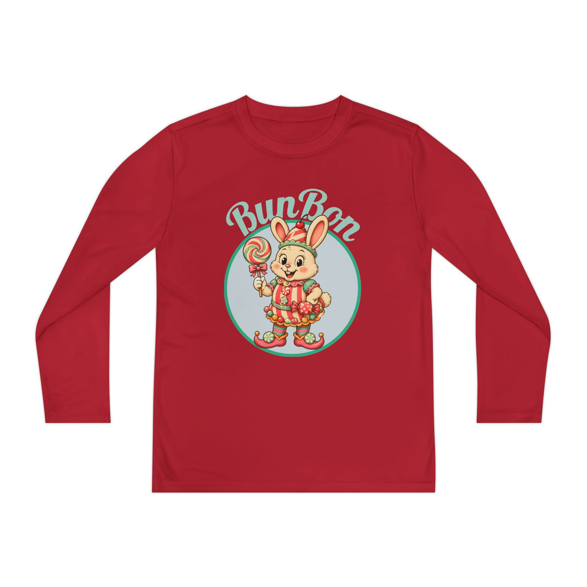 Retro BunBon Bunny Youth Long Sleeve Tee