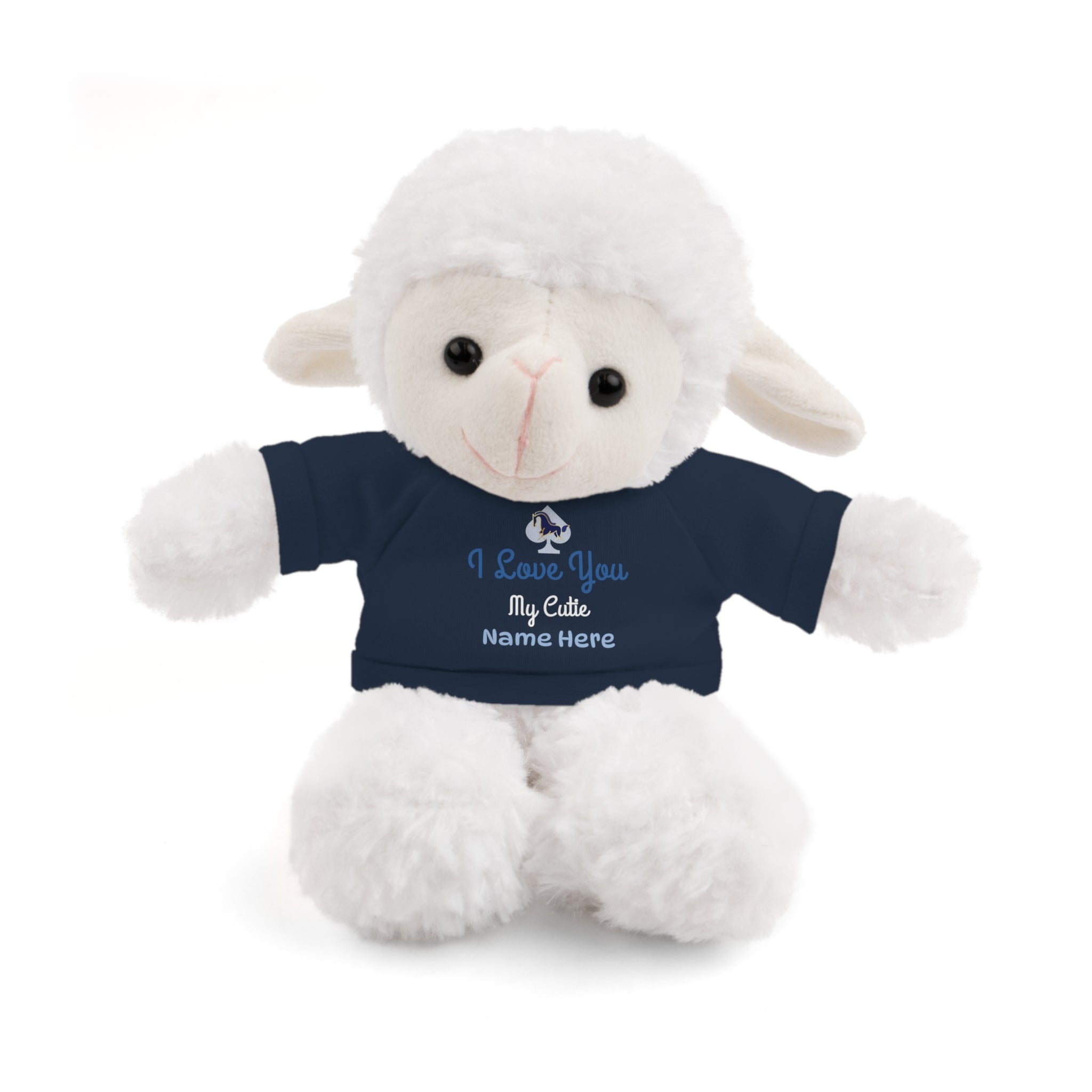 Personalized Teddy Bear with "I Love You" Tee