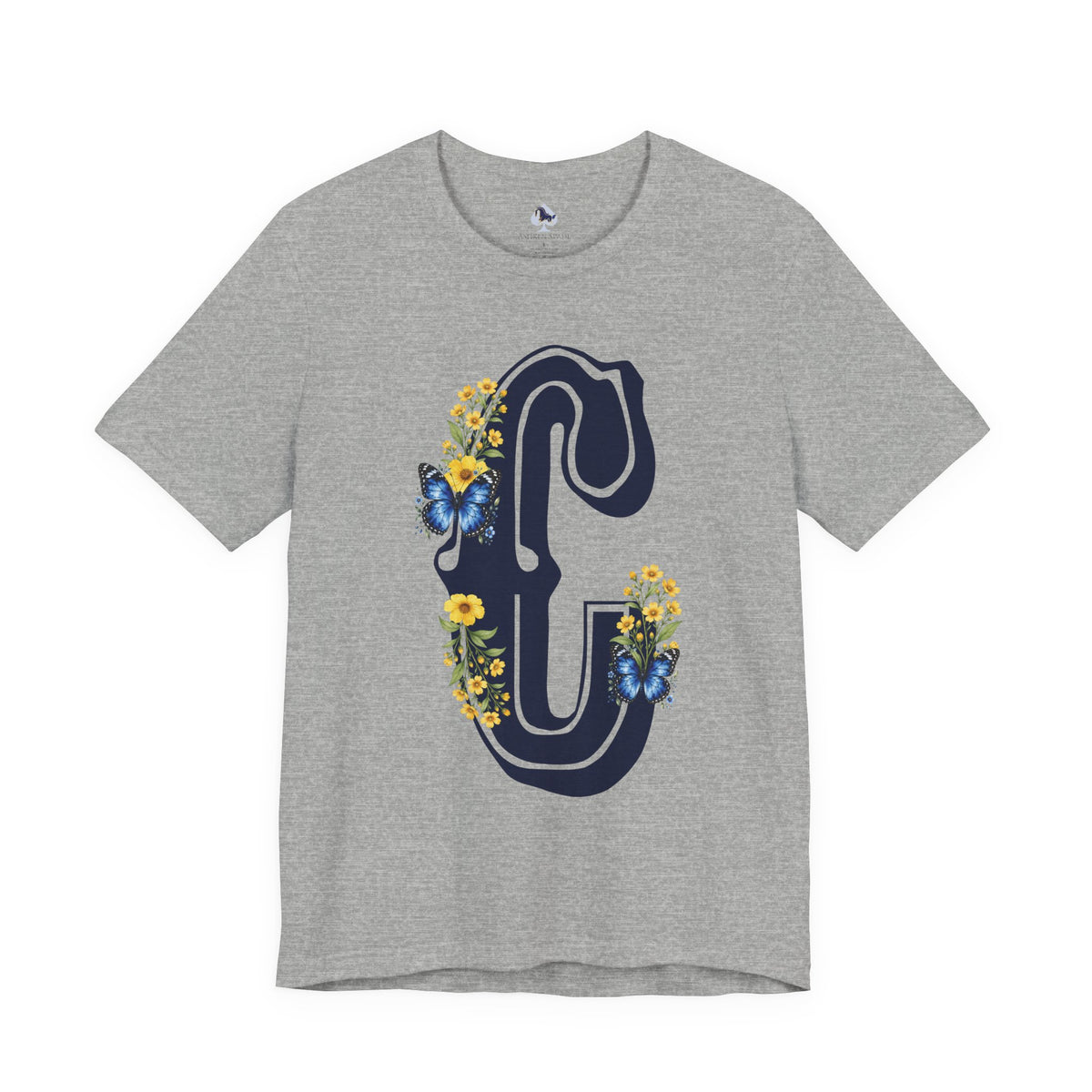 Floral Letter C Monogram T-Shirt