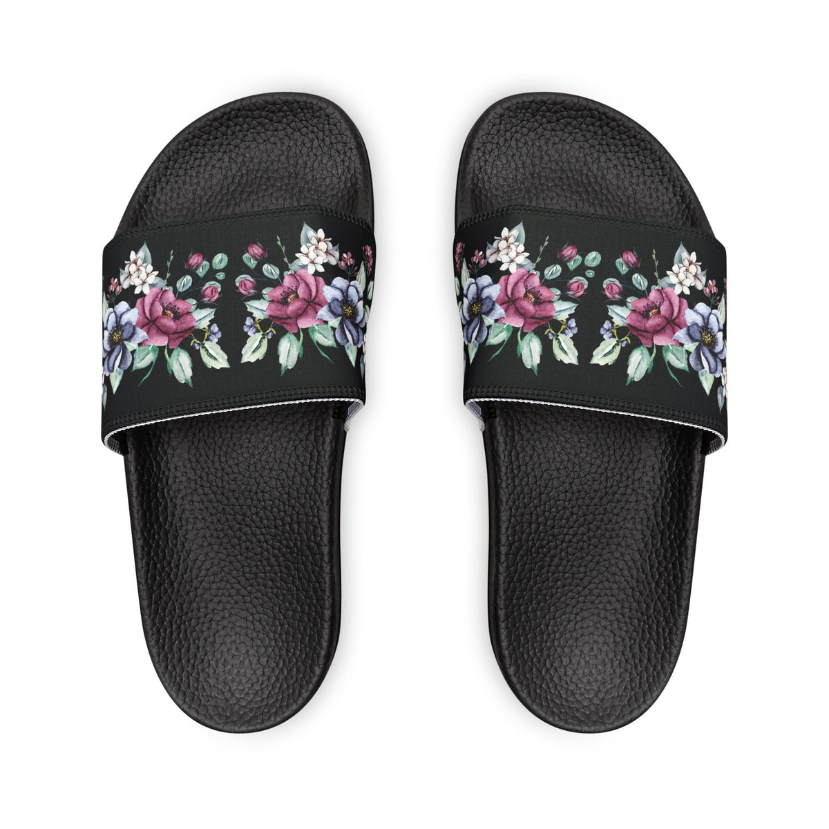 Women's Removable-Stripe Floral Slides